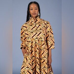New The Oula Company Anywhere Printed A-Line Dress (25)
